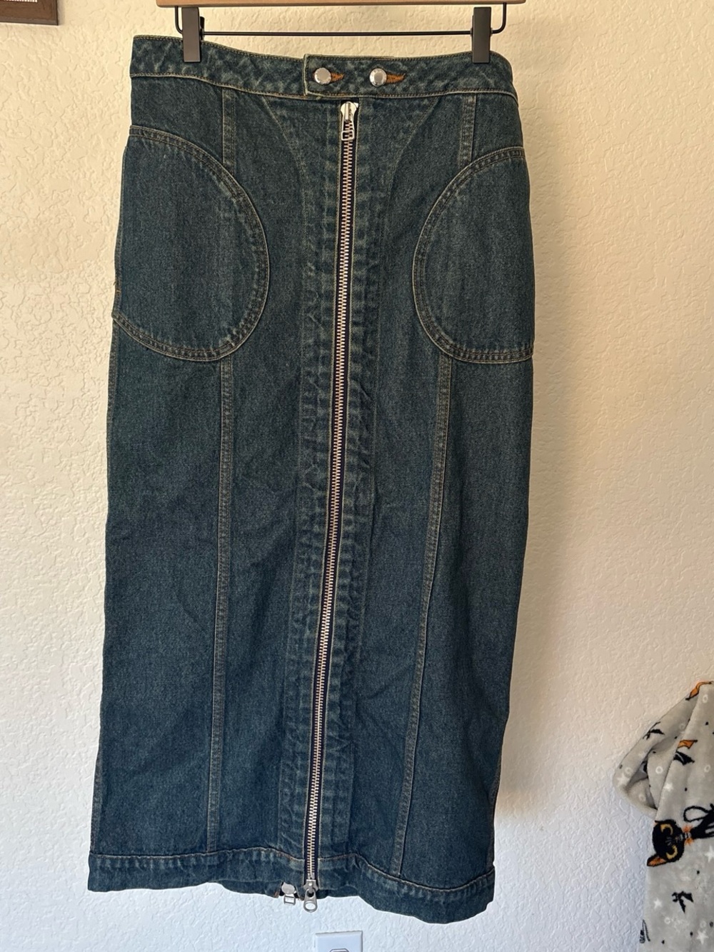 Eckhaus latta denim skirt